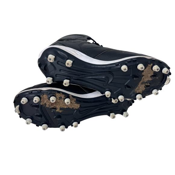 Air Jordan 7 Retro TD Football Cleats Mens Size 8 Black White Lace Up 719543-010 main image 4
